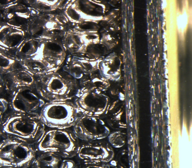 Carbon foam and carbon-fiber laminate interface