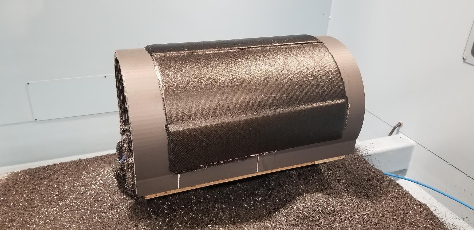 Composite structure during machining